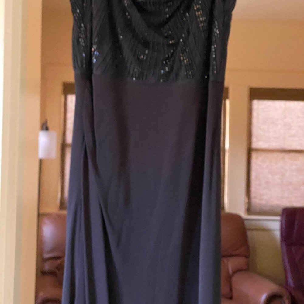 Stunning David Meister Black Gown, Size 12